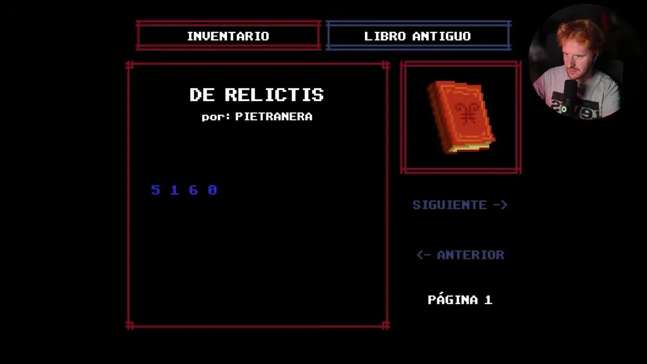 Tenebris Somnia first floor projector-room code 5160 in the Old Book