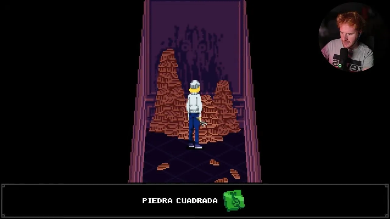 Tenebris Somnia first floor green Square Stone pickup in the narrow room beyond the dining-room doors